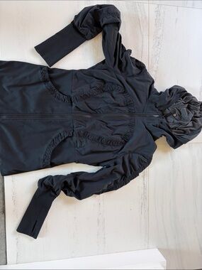 lululemon athletica Black Hooded Zip Jacket